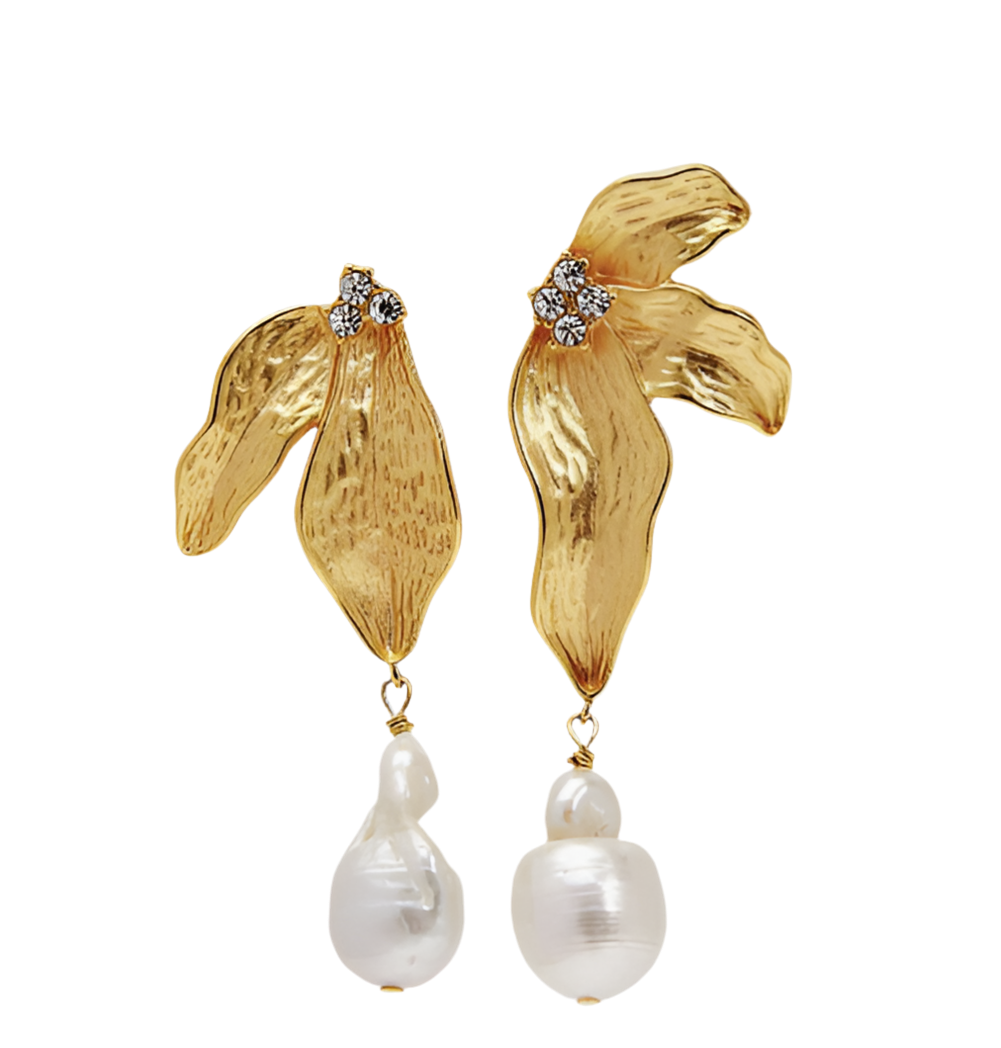 ORCHID PEARL EARRINGS