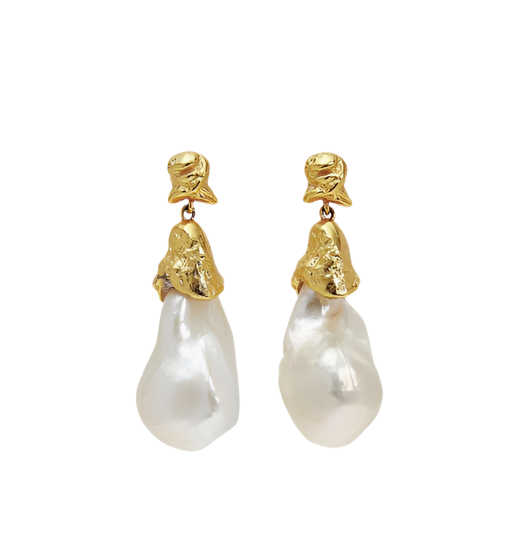 SIREN DROP PEARL EARRINGS