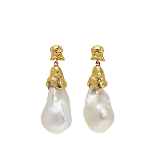 SIREN DROP PEARL EARRINGS
