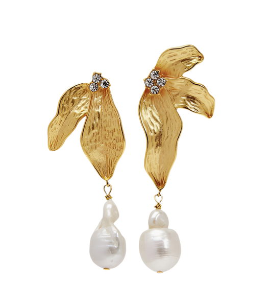 ORCHID PEARL EARRINGS